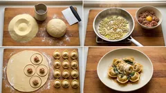 Gefüllte Teigtaschen mit Hackfleisch – so gelingt der elastische Grießteig ganz einfach